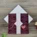 Purple Flocking Wedding Invitations Made in China